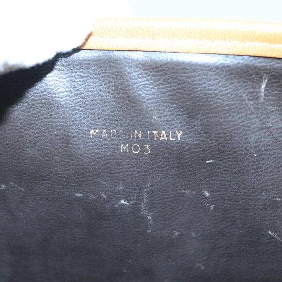 CELINE Macadam Canvas Clutch Bag Beige Gold - Picture 12 of 16